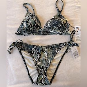 Snakeskin Pattern Bikini Set